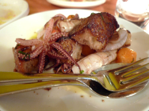And now, a feeble attempt at a photo…a hazy memory of the food at Sitka & Spruce: